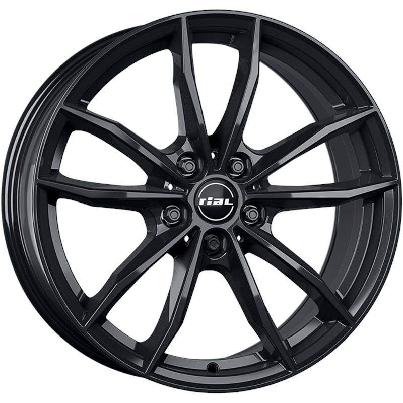 Cerchio RIAL X12 Diamant Schwarz 5 fori 18\" 7.5X18 ET25 5x112