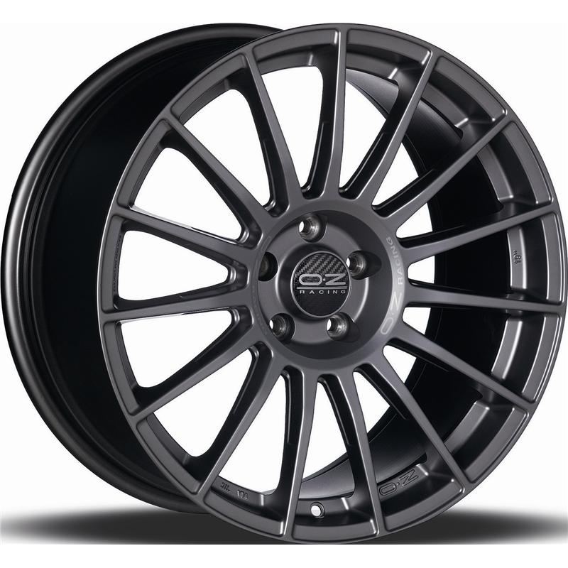 Cerchio OZ RACING Superturismo lm Matt Graphite Silver Lettering 5 fori 19\" 8.5X19 ET38 5x112