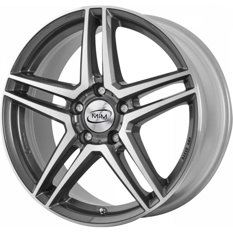 Cerchi in Lega RC DESIGN Rcd17 Graphite Lucido Diamantato 5 fori 17\" 6.5X17 ET38 5x112