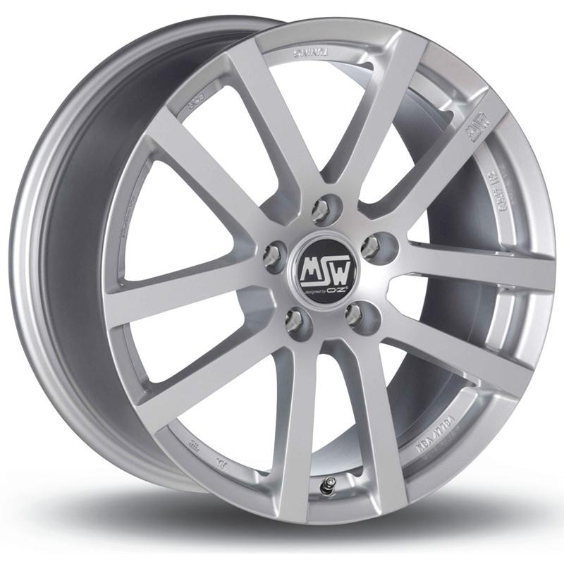 Cerchi in Lega MSW Msw 22 Full Silver 4 fori 14\" 5.5X14 ET35 4x100