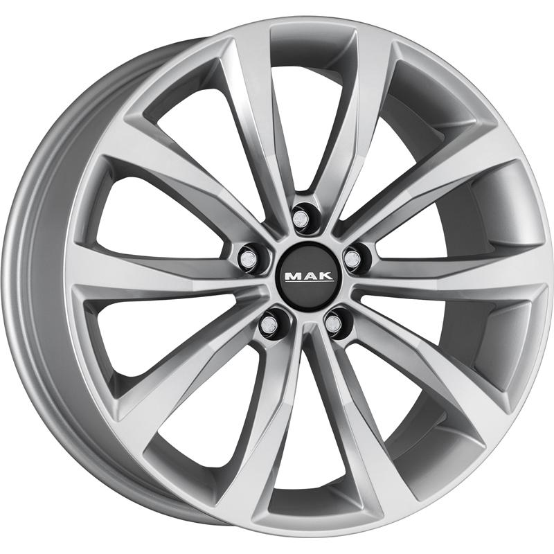 Cerchi in Lega MAK Wolf Silver 5 fori 16\" 6.5X16 ET42 5x100