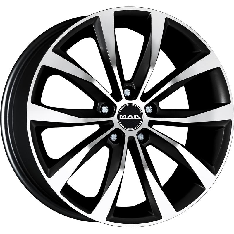 Cerchio MAK Wolf Black Mirror 5 fori 17\" 7.5X17 ET48 5x100