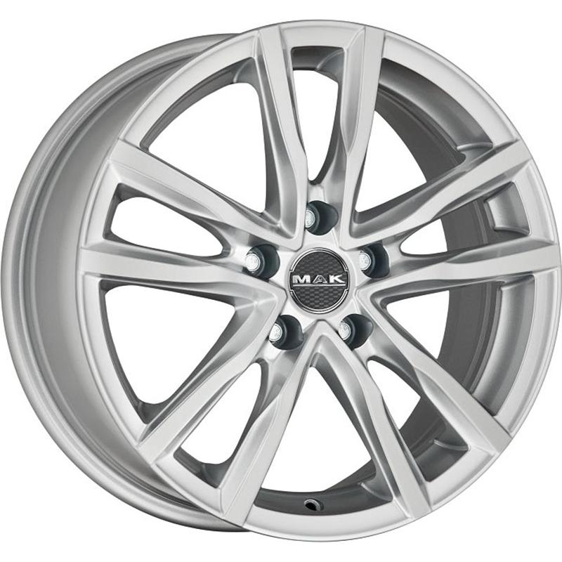 Cerchi in Lega MAK Milano Silver 5 fori 16\" 6.5X16 ET45 5x114.3
