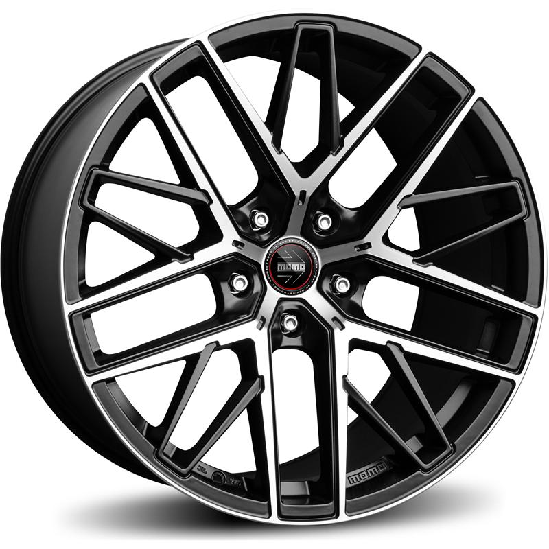 Cerchio MOMO WHEELS RfX-01 Nero Opaco Diamantato 5 fori 21\" 10X21 ET45 5x120