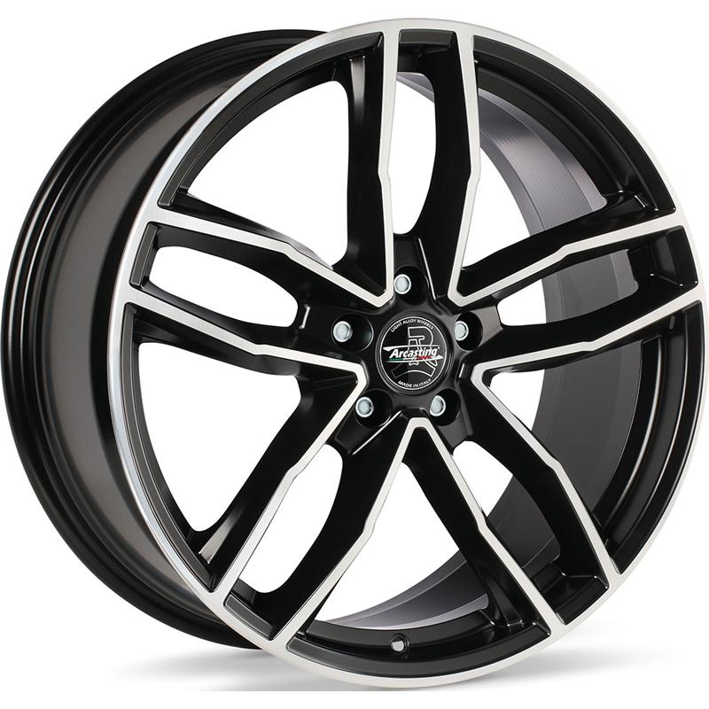 Cerchi in Lega ARCASTING Canova Nero Diamante 5 fori 20\" 9X20 ET45 5x120