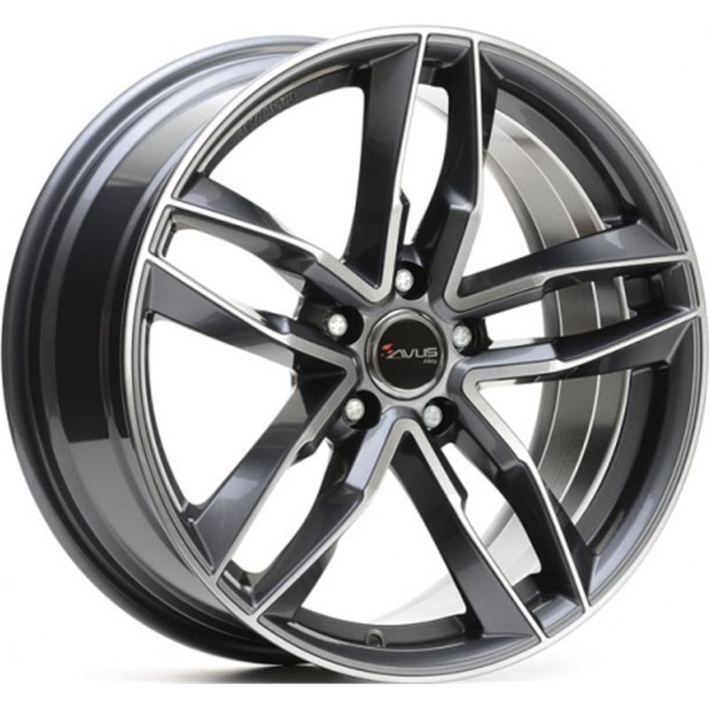 Cerchio AVUS Af16 Antracite Diamantato 5 fori 20\" 9X20 ET35 5x112