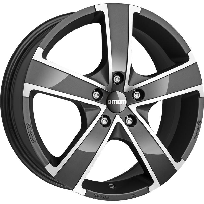 Cerchio MOMO WHEELS Win Pro Evo Antracite Diamantato 5 fori 16\" 6.5X16 ET38 5x115