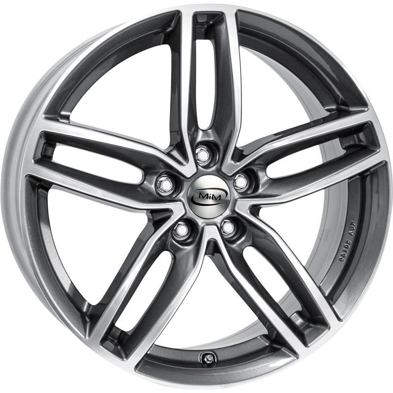 Cerchio RC DESIGN Rc29 Graphite Lucido Diamantato 5 fori 18\" 8X18 ET44 5x112