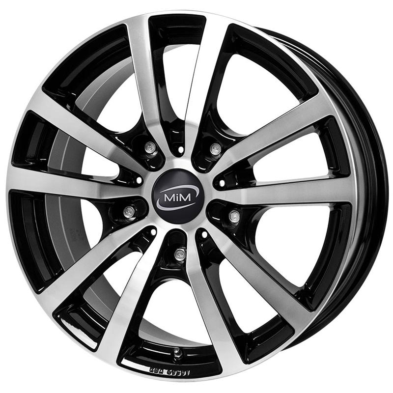 Cerchio RC DESIGN Rc25 Black Polish 5 fori 16\" 6.5X16 ET47 5x114.3