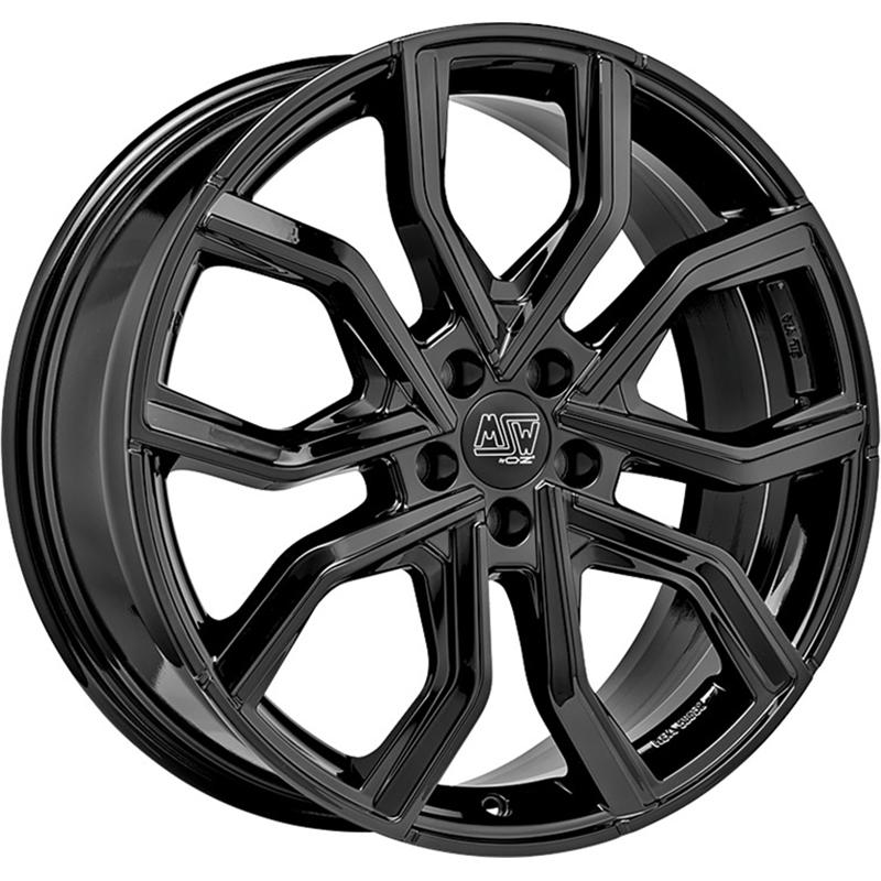 Cerchio MSW Msw 41 Glossy Black 5 fori 19\" 8X19 ET45 5x108