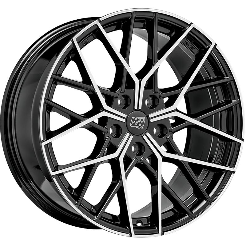Cerchio MSW Msw 74 Gloss Black Full Polished 5 fori 19\" 8X19 ET48 5x112