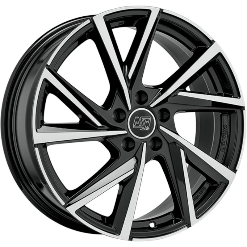 Cerchio MSW Msw 80-5 Gloss Black Full Polished 5 fori 19\" 8X19 ET45 5x112