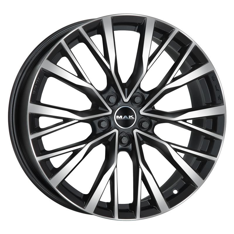 Cerchio MAK Kent Black Mirror 5 fori 20\" 8.5X20 ET43 5x120