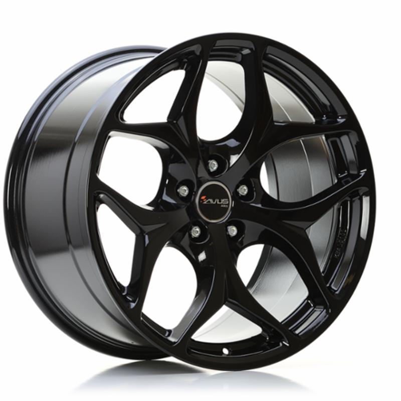 Cerchi in Lega AVUS AC-Mb2 Black 5 fori 20\" 9X20 ET40 5x108
