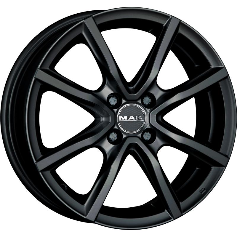 Cerchi in Lega MAK Milano 4 Glossy Black 4 fori 15\" 6X15 ET40 4x100