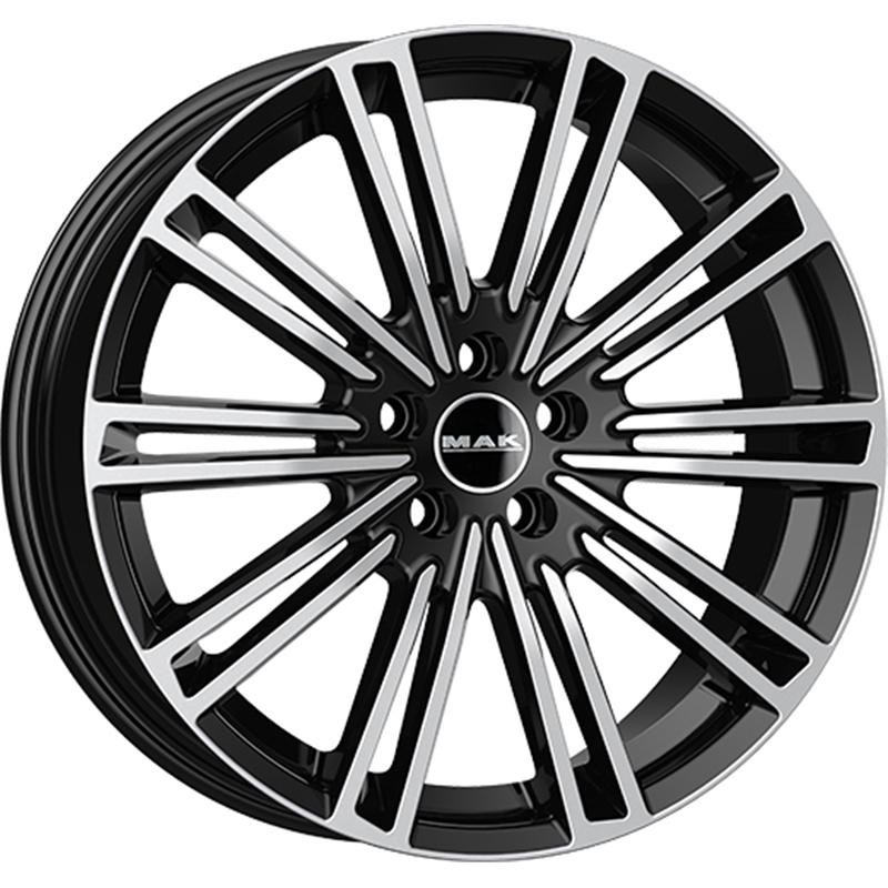 Cerchi in Lega MAK York Black Mirror 5 fori 19\" 8X19 ET42 5x108