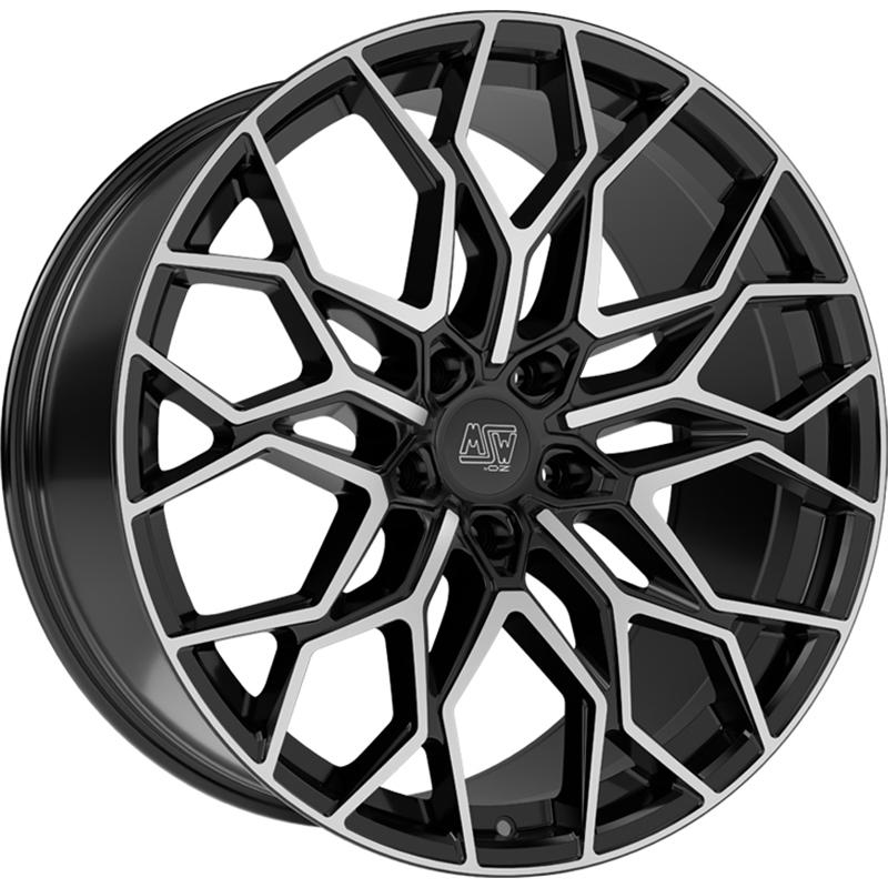 Cerchio MSW Msw 51 Gloss Black Full Polished 5 fori 20\" 8.5X20 ET35 5x112