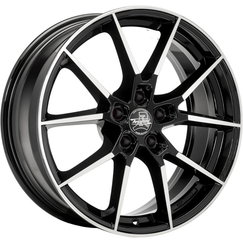 Cerchio ARCASTING Ary Black Polished 5 fori 19\" 8X19 ET45 5x112