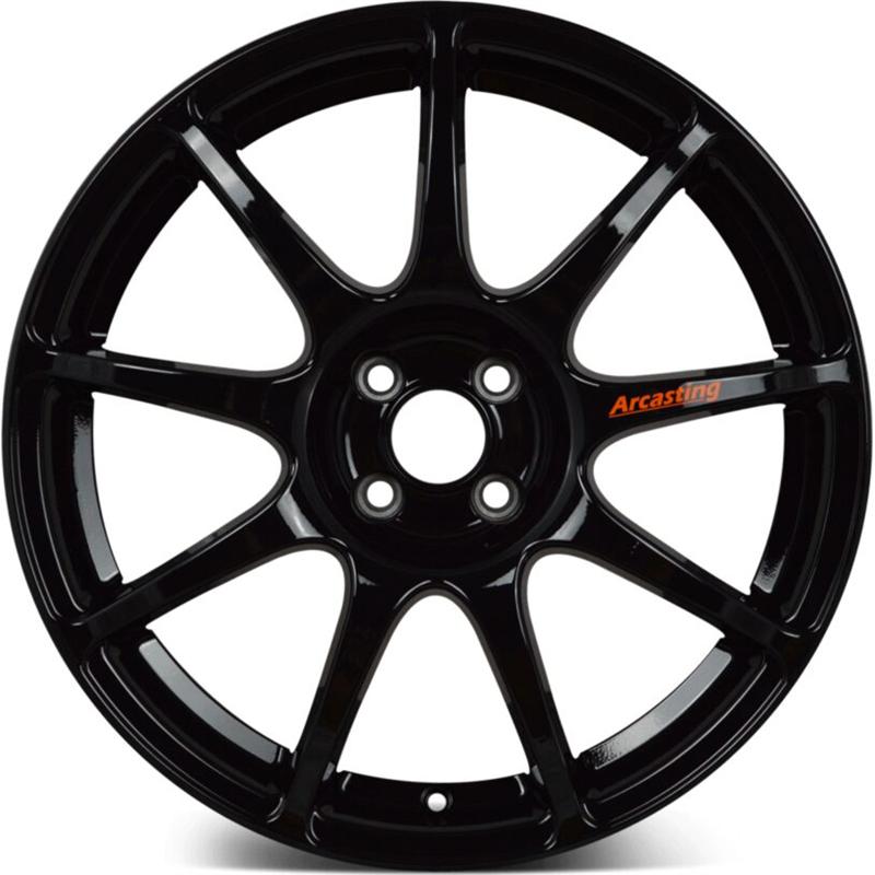 Cerchio ARCASTING Excalibur Glossy Black 4 fori 17\" 7X17 ET30 4x98