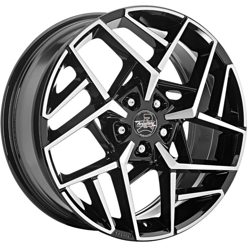 Cerchio ARCASTING Nora Black Polished 5 fori 19\" 8X19 ET43 5x112