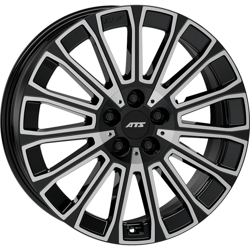 Cerchio ATS Obsession Diamant Schwarz Frontpoliert 5 fori 19\" 7.5X19 ET48 5x108
