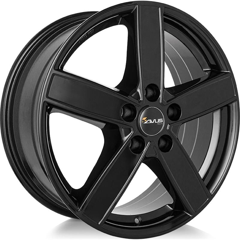 Cerchio AVUS AC-V51 Black 5 fori 17\" 7X17 ET45 5x118