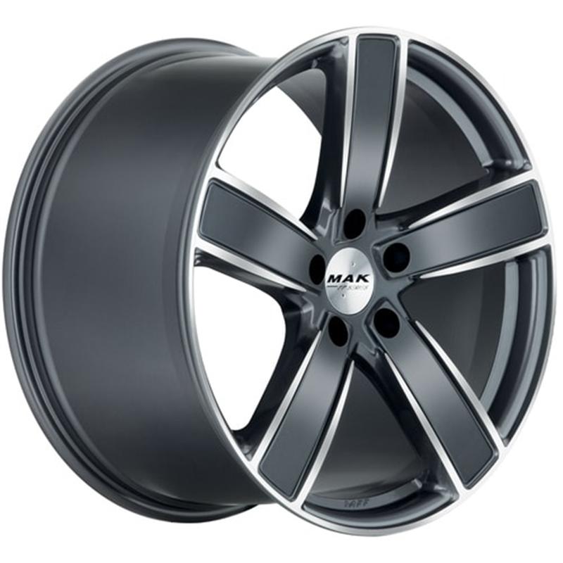 Cerchi in Lega MAK TurismO-ff Gun Metallic Mirror 5 fori 21\" 9.5X21 ET71 5x130