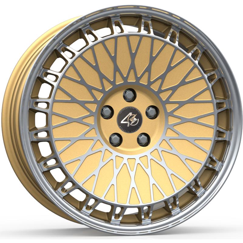 Cerchi in Lega ETA BETA Eb40 Matt Gold Full Polish 5 fori 19\" 8.5X19 ET50 5x112