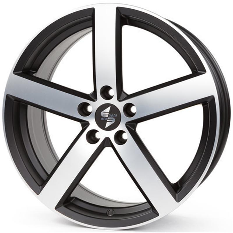 Cerchio ETA BETA Eros Matt Black Full Polish 5 fori 15\" 6X15 ET46 5x108