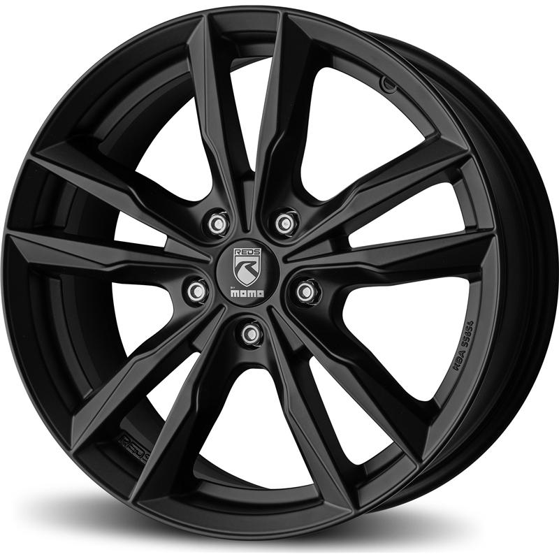 Cerchio MOMO WHEELS Reds Fast Nero Opaco 5 fori 16\" 6.5X16 ET40 5x108