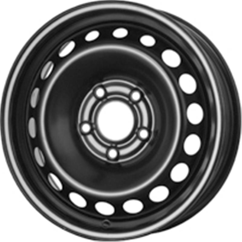 Cerchi in Lega MW GIANETTI RUOTE Steel Nero 5 fori 15\" 6.5X15 ET43 5x114.3