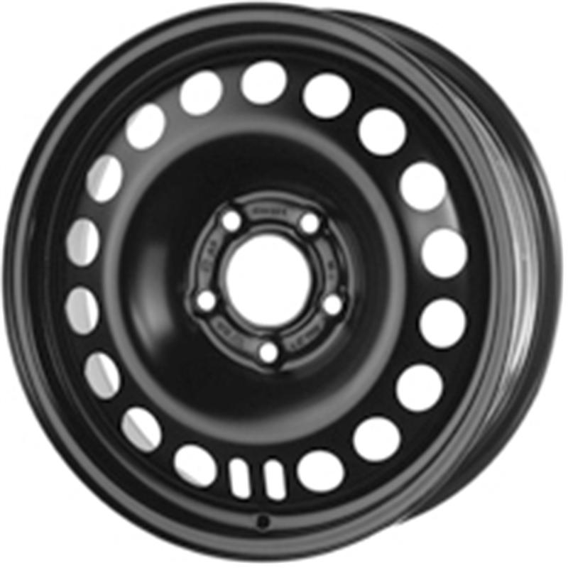 Cerchi in Lega MW GIANETTI RUOTE Steel Nero 5 fori 16\" 6.5X16 ET39 5x105