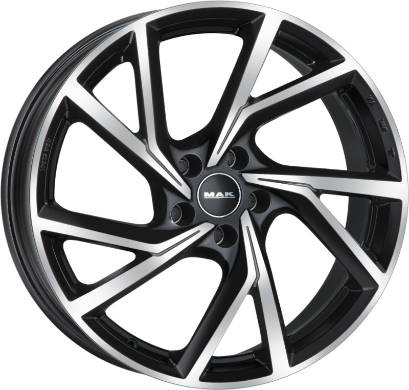 Cerchi in Lega MAK Kassel Black Mirror 5 fori 17\" 7X17 ET34 5x108