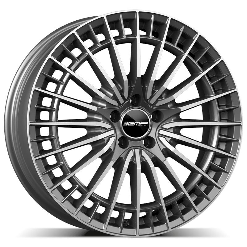 Cerchio GMP Qstar Antracite Diamantato 5 fori 18\" 7.5X18 ET45 5x112