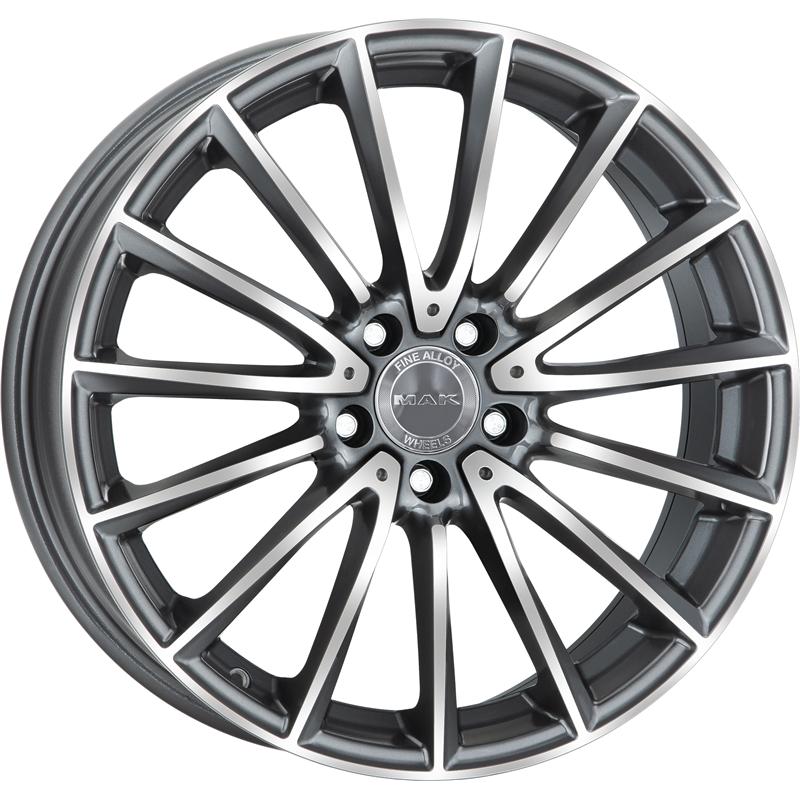 Cerchio MAK Komet Gun Metallic Mirror 5 fori 17\" 7.5X17 ET36 5x112