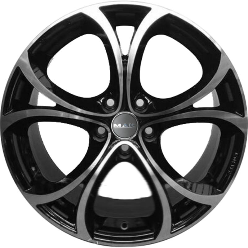 Cerchio MAK Lario Black Mirror 5 fori 18\" 8X18 ET34 5x110