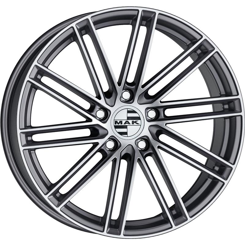 Cerchio MAK Leipzig Gun Metallic Mirror 5 fori 22\" 10X22 ET48 5x130