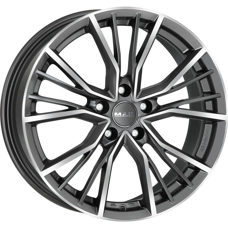 Cerchio MAK Union Gun Metallic Mirror 5 fori 20\" 8.5X20 ET20 5x112