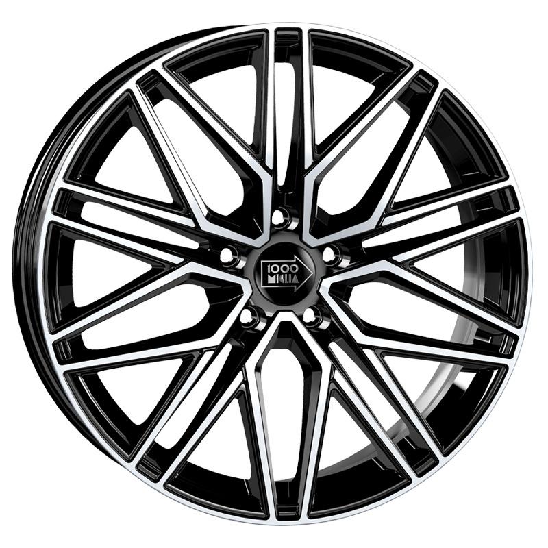 Cerchio MILLE MIGLIA Mm1023 Black Polished 5 fori 18\" 8X18 ET45 5x114.3