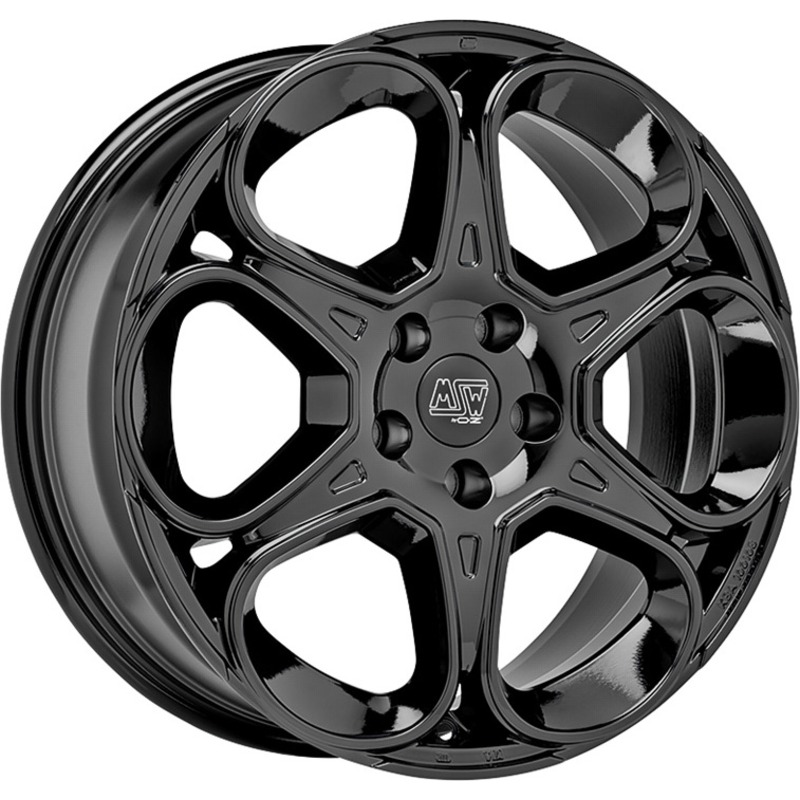 Cerchi in Lega MSW Msw 83 Glossy Black 5 fori 17\" 7X17 ET25 5x110