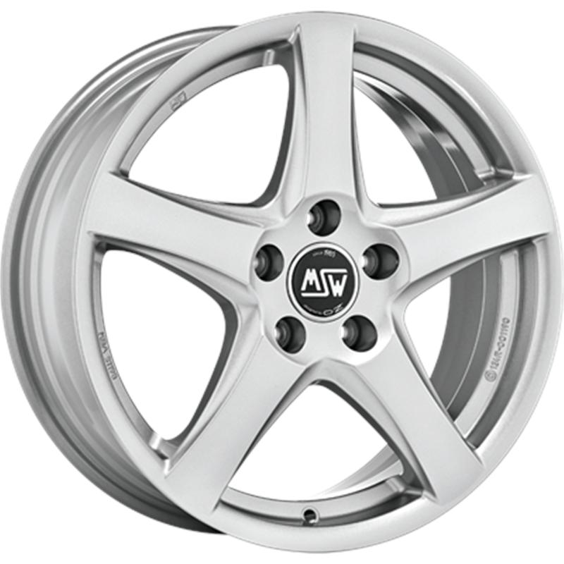 Cerchi in Lega MSW Msw 78 Full Silver 5 fori 17\" 6.5X17 ET46 5x114.3