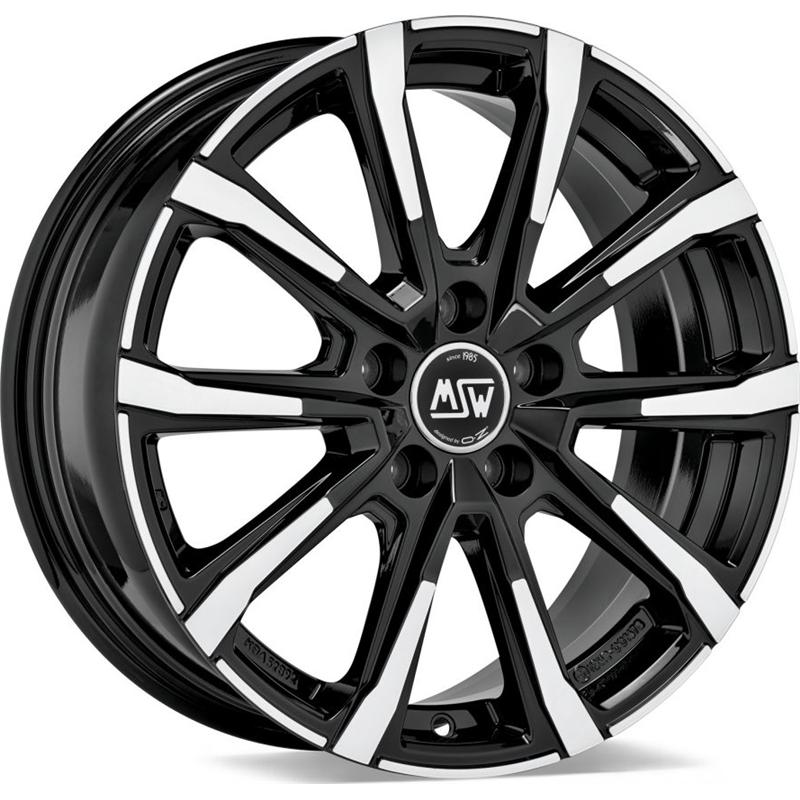 Cerchio MSW Msw 79 Gloss Black Full Polished 5 fori 16\" 6.5X16 ET45 5x108
