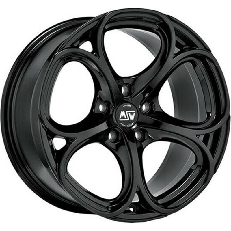 Cerchio MSW Msw 82 Glossy Black 5 fori 18\" 8X18 ET50 5x108