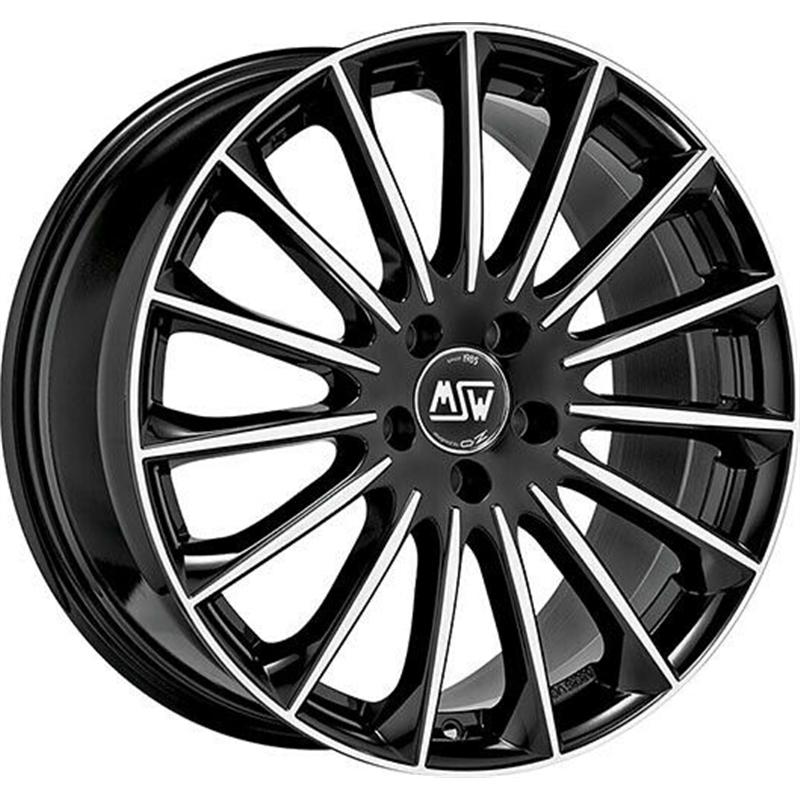 Cerchio MSW Msw 30 Gloss Black Full Polished 5 fori 20\" 8.5X20 ET45 5x112