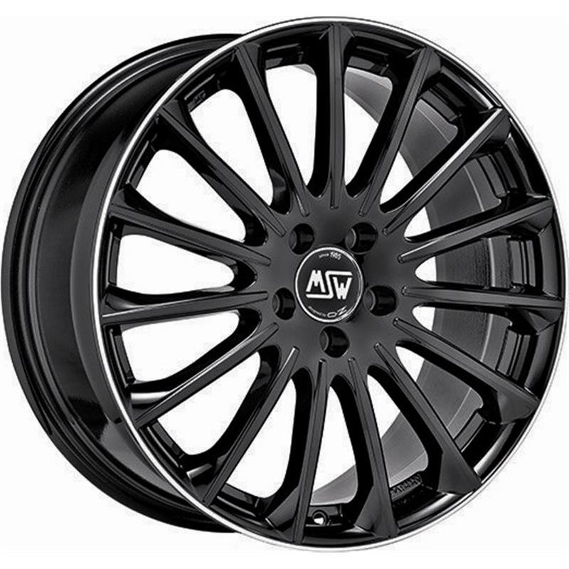 Cerchio MSW Msw 30 Gloss Black diamond Lip 5 fori 20\" 8.5X20 ET40 5x112