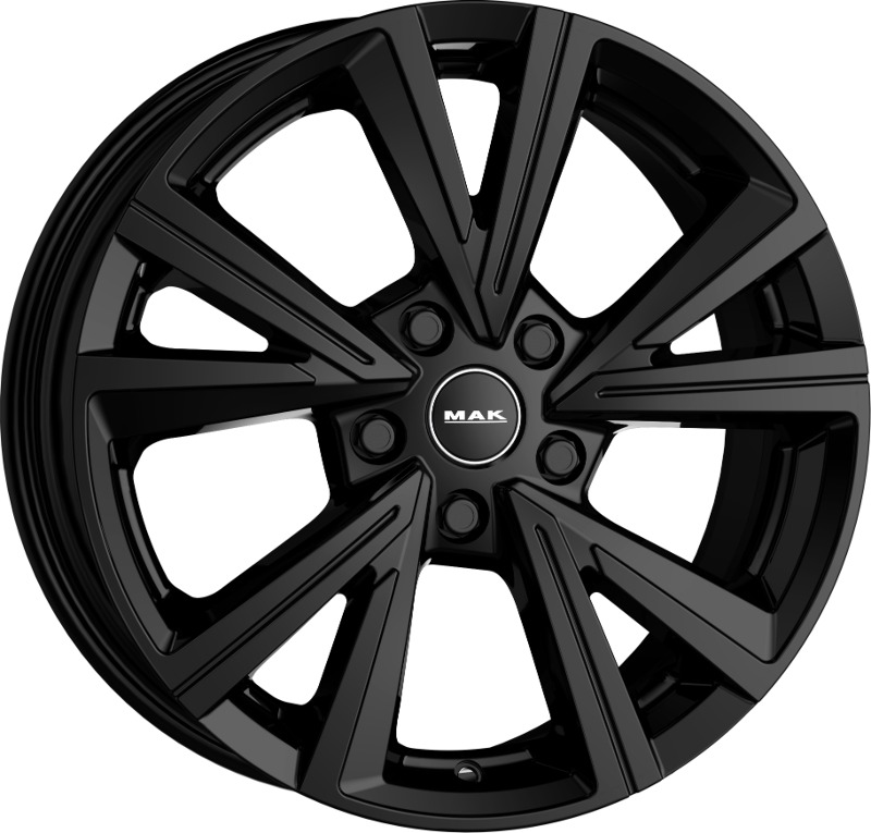 Cerchio MAK Qvarz Glossy Black 5 fori 17\" 7X17 ET40 5x112