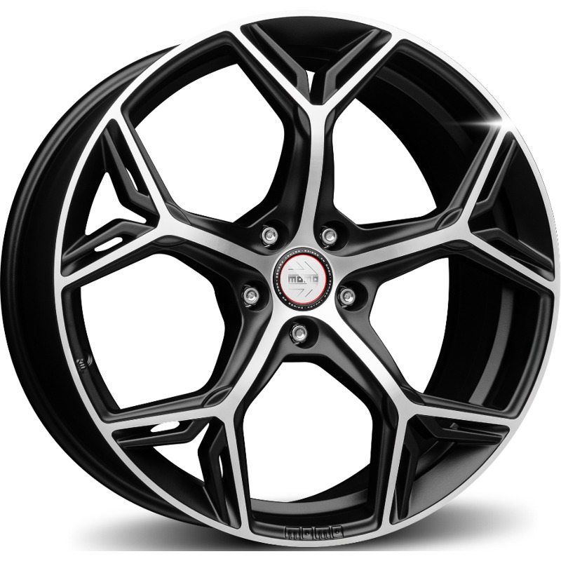 Cerchio MOMO WHEELS RF-09 Nero Opaco Diamantato 5 fori 20\" 8.5X20 ET45 5x114.3