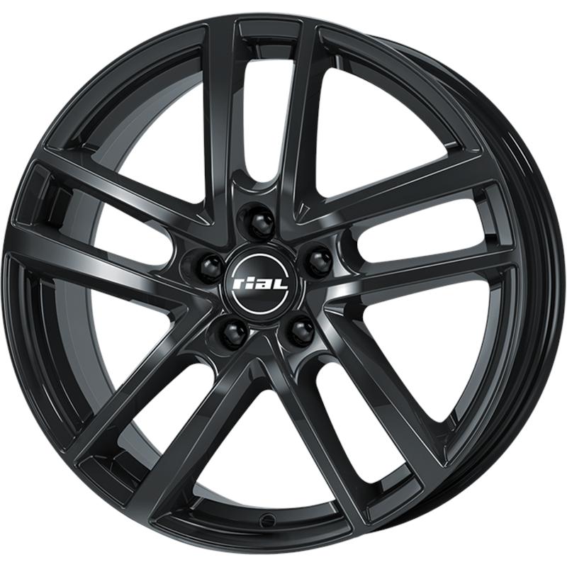 Cerchio RIAL Astorga Diamant Schwarz 5 fori 16\" 6.5X16 ET50 5x108