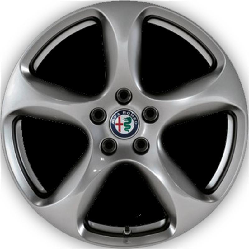 Cerchio ORIGINALE ALFA ROMEO Stelvio Oe 1 - Originale Alfa Romeo Hyper Silver 5 fori 18\" 8X18 ET34 5x110