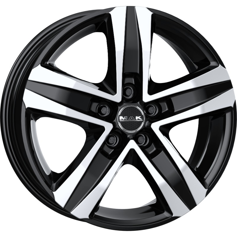 Cerchio MAK Stone 5 Black Mirror 5 fori 18\" 7.5X18 ET45 5x112